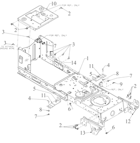 Frame Diagram and Parts List for 13BB77SS345 2023 Yard Machines Lawn Tractor